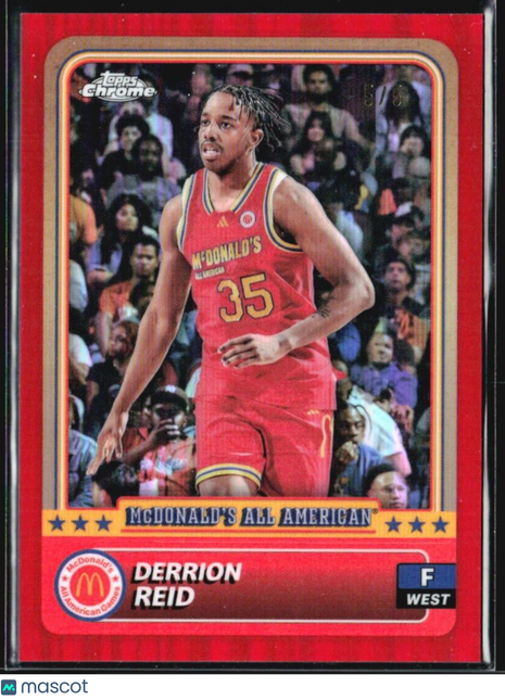 2024 Topps Chrome All American Derrion Reid Red Refractor /5 #41