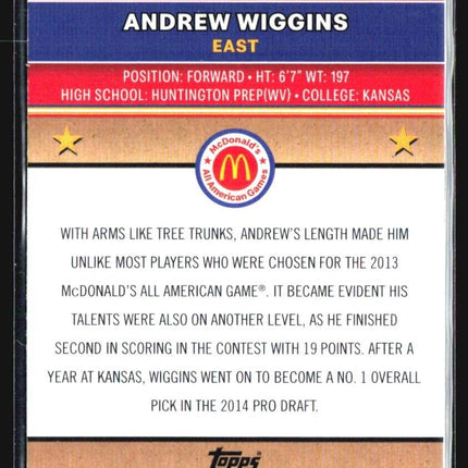 2024 Topps Chrome All American Andrew Wiggins Purple Refractor /150 #86