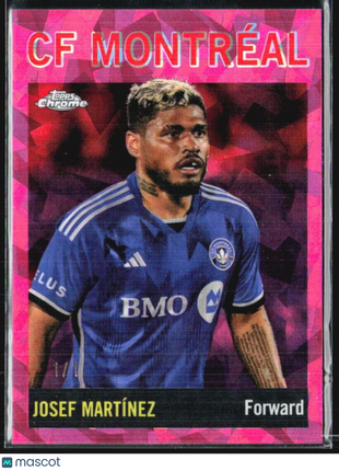 2024 Topps MLS Chrome Sapphire Josef Martinez Padparadscha 1/1