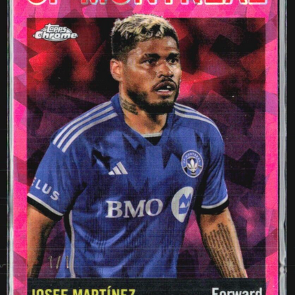 2024 Topps MLS Chrome Sapphire Josef Martinez Padparadscha 1/1