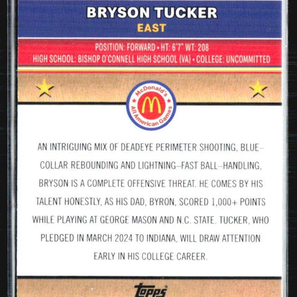 2024 Topps Chrome All American Bryson Tucker Aqua Wave /199 #33