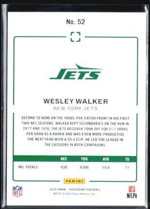 2024 Panini Photogenic Wesley Walker #52