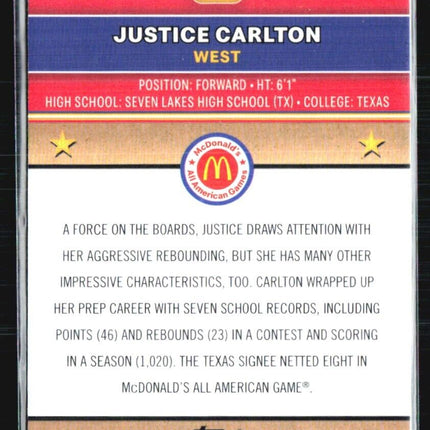 2024 Topps Chrome All American Justice Charlton Flurry #65