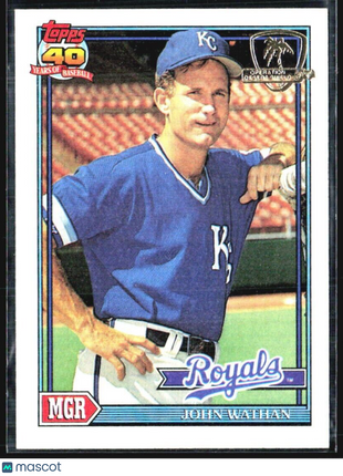 1991 Topps - Team Leaders #291 John Wathan