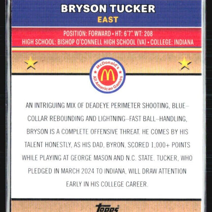 2024 Topps Chrome All American Bryson Tucker Aqua Wave /199 #83