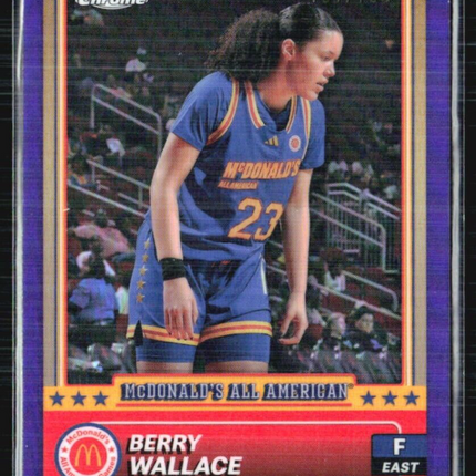 2024 Topps Chrome All American Berry Wallace Purple Refractor /150 #12