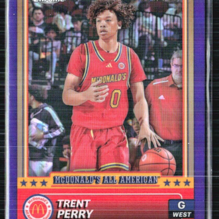 2024 Topps Chrome All American Trent Perry Purple Refractor /150 #40