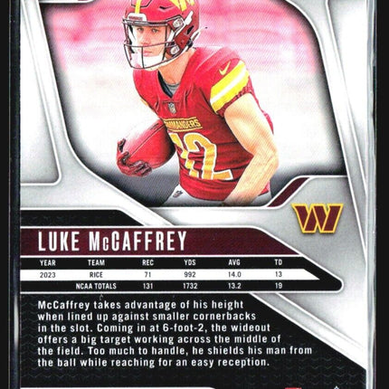2024 Panini Prizm - Rookies #367 Luke McCaffrey (RC)