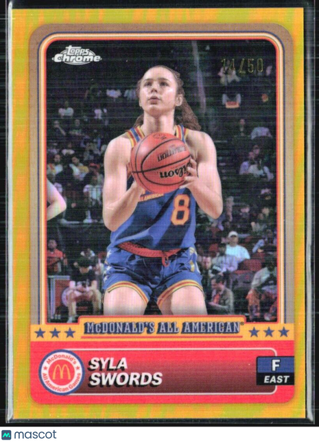 2024 Topps Chrome All American Syla Swords Gold Refractor /50 #11