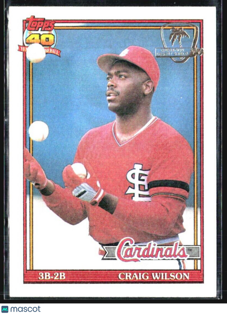 1991 Topps - #566 Craig Wilson (RC) Desert Shield