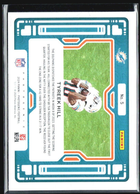 2024 Panini Photogenic Different View Tyreek Hill #5