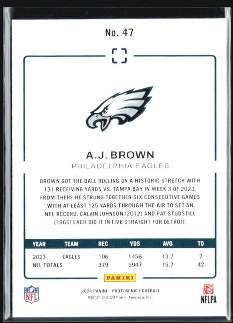2024 Panini Photogenic AJ Brown #47