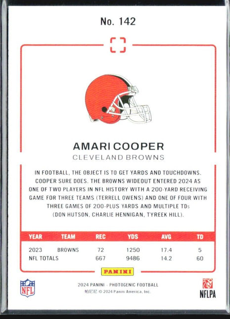 2024 Panini Photogenic Amari Cooper #142