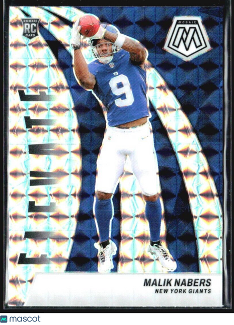 2024 Panini Mosaic - Elevate Mosaic Prizm #3 Malik Nabers (RC)
