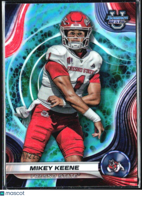 2024 Bowman's Best Mikey Keene Aqua Refractor /225 #43