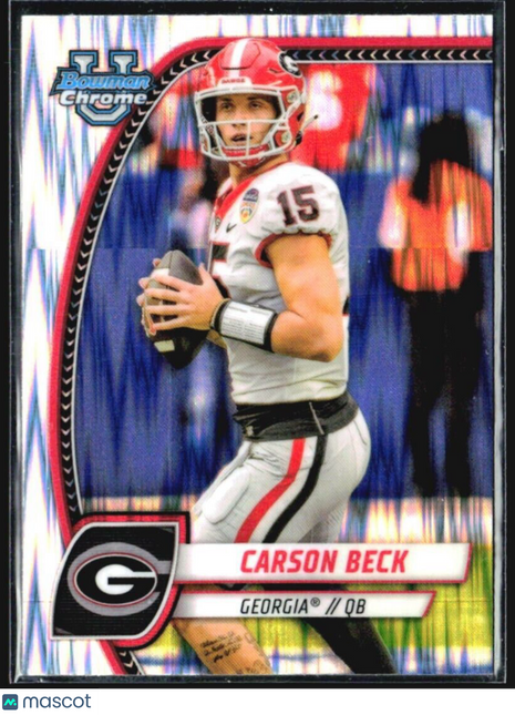 2024 Bowman University Best Carson Beck Stealth #2