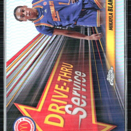 2024 Topps Chrome All American Mikayla Blakes Drive Thru Service Refractor
