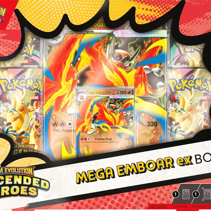 Pokemon Mega Evolution Ascended Heroes EX Box