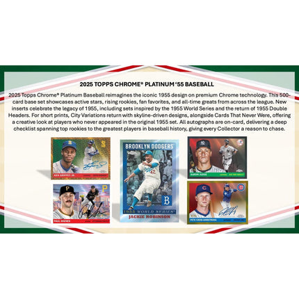 MLB Topps 2025 Chrome Platinum Baseball Hobby Box