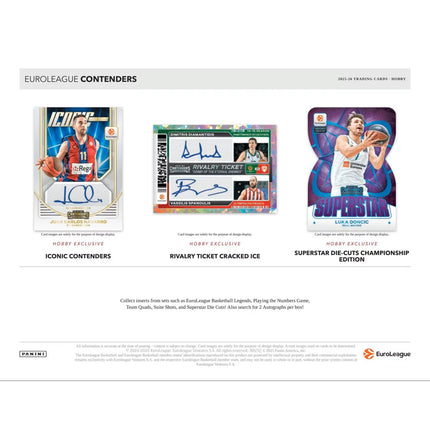 NBL Panini 2025/26 Contenders EuroLeague Basketball Hobby Box