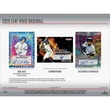 MLB 2025 Leaf Vivid Baseball Hobby Box