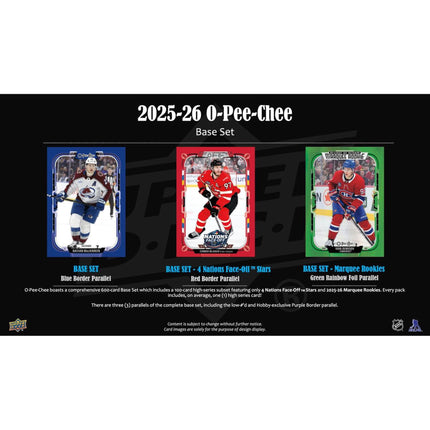 NHL 2025-26 Upper Deck O-Pee-Chee Hockey Hobby Box
