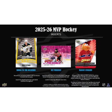 NHL 2025-26 Upper Deck NHL MVP Hockey Retail Box