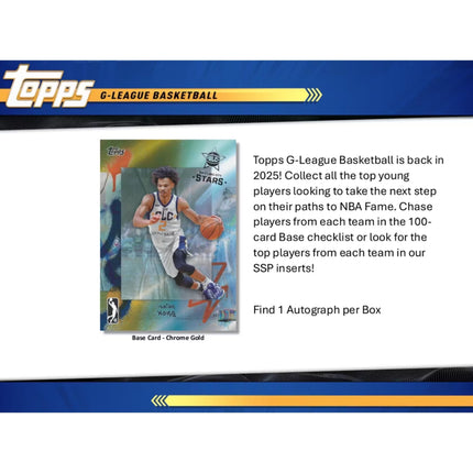 NBA 2024/25 Topps G‑League Basketball Hobby Box