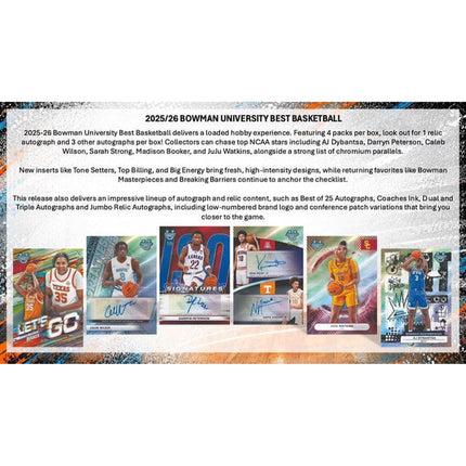NCAAB 2025-26 Topps Bowman University Best Basketball Hobby Box