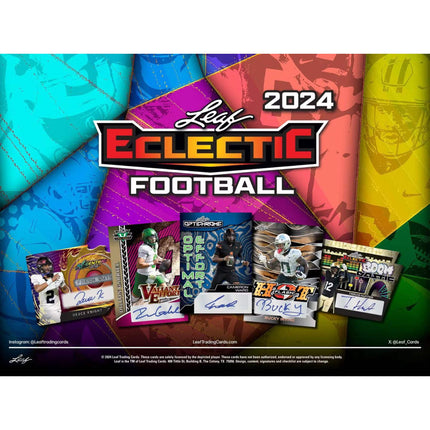 NFL 2024 Leaf Eclectic Football Jumbo Box