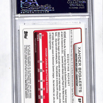 2012 Bowman Prospects Xander Bogaerts #BP105 PSA 10