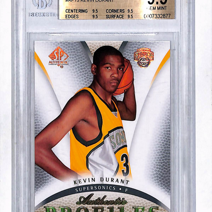 2007 SP Authentic Profiles Kevin Durant #AP13 BGS 9.5