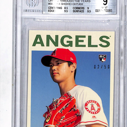 2019 Topps Transcendent Ohtani VIP Party Through Years Shohei Ohtani /50 BGS 9