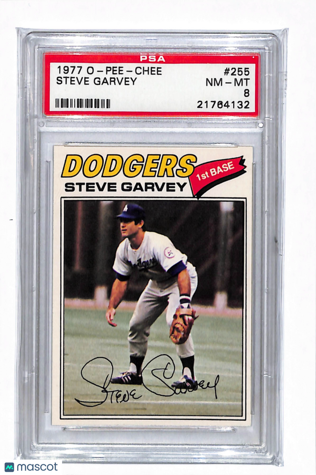 1977 O-Pee-Chee Steve Garvey #255 PSA 8