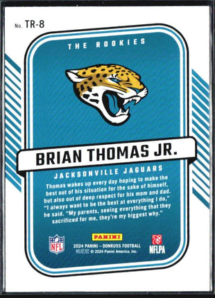 2024 Panini Donruss - The Rookies Brian Thomas Jr. #TR-8 (RC)