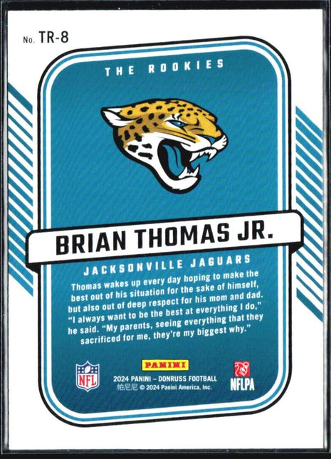 2024 Panini Donruss - The Rookies Brian Thomas Jr. #TR-8 (RC)