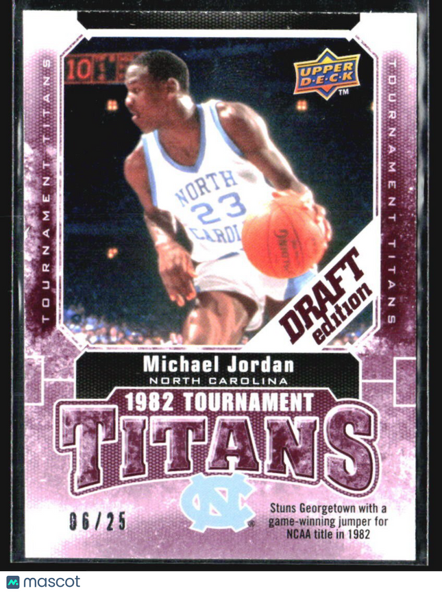 2009-10 Upper Deck Tournament Titans Michael Jordan Draft Edition Red /25 #TT-JO