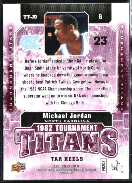 2009-10 Upper Deck Tournament Titans Michael Jordan Draft Edition Red /25 #TT-JO
