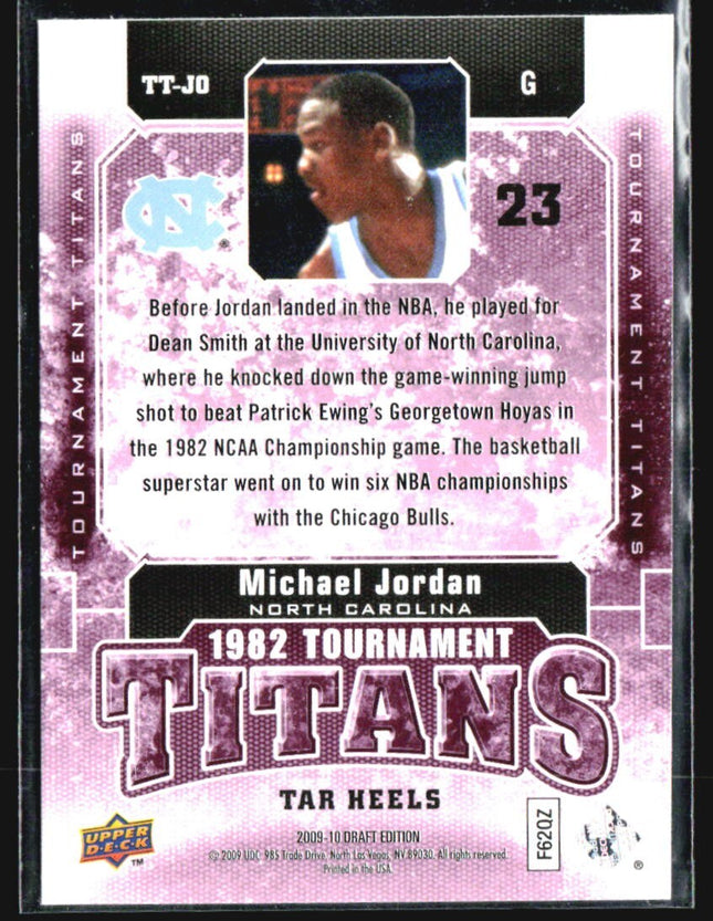 2009-10 Upper Deck Tournament Titans Michael Jordan Draft Edition Red /25 #TT-JO