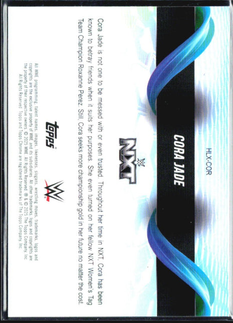 2025 Topps Chrome WWE Cora Jade Helix case hit ssp #HLX-COR