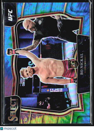 2023 Panini Select UFC - Octagonside Bo Nickal #284 (RC) Tie Dye /25