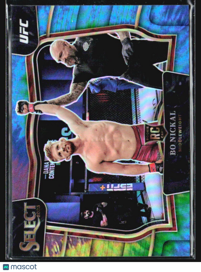 2023 Panini Select UFC - Octagonside Bo Nickal #284 (RC) Tie Dye /25