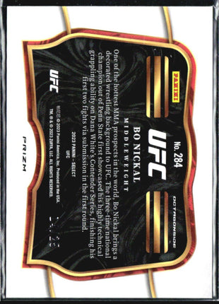 2023 Panini Select UFC - Octagonside Bo Nickal #284 (RC) Tie Dye /25