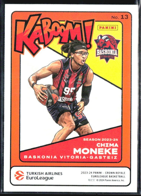 2023-24 Panini Crown Royale Euroleague Chima Moneke Kaboom #13