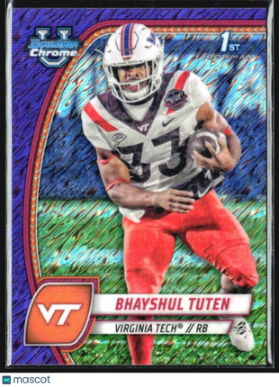 2024 Bowman U Chrome Brayshul Tuten 1st Purple Shimmer #21