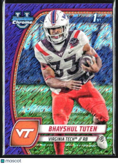 2024 Bowman U Chrome Brayshul Tuten 1st Purple Shimmer #21