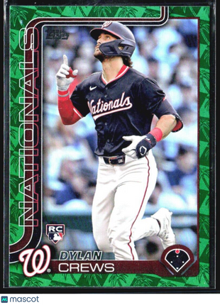 2025 Topps Series 1 Dylan Crews Green Rc /99 #74