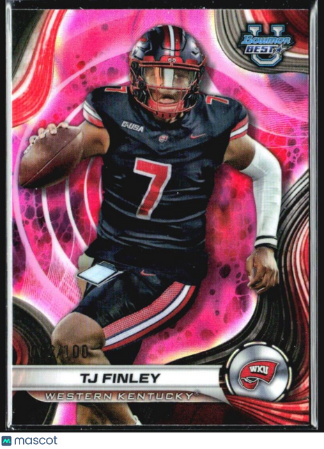 2024 Bowman U Best Tj Finley Pink Lava /100 #63
