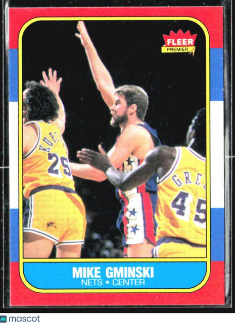1986-87 Fleer - Mike Gminski #38