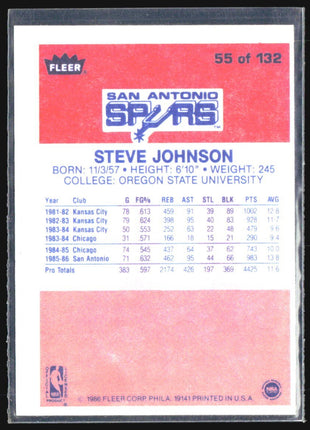 1986-87 Fleer - Steve Johnson #55
